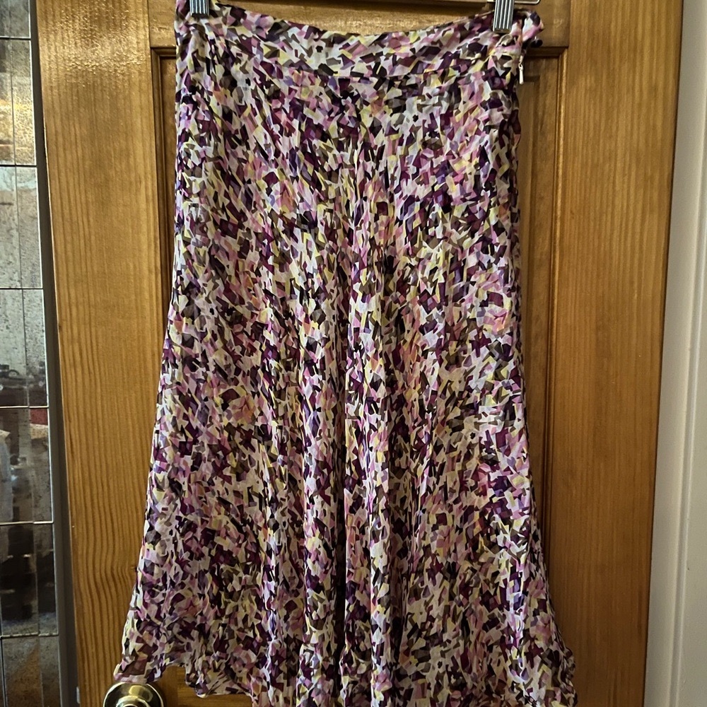 Diane Von Furstenberg silk printed Midi Skirt